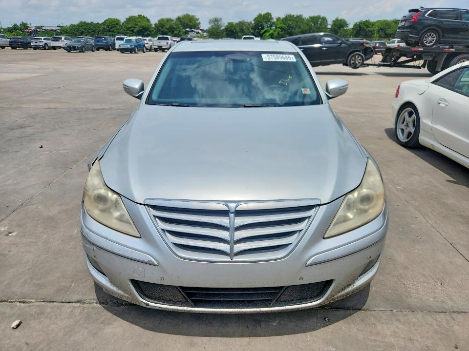 2011 Hyundai Genesis VIN KMHGC4DE4BU122905 COPART salvage auction — FRONT END, Tx - Salvage Vehicle Title, sold $700 on 2026-07-27 (photo 5)