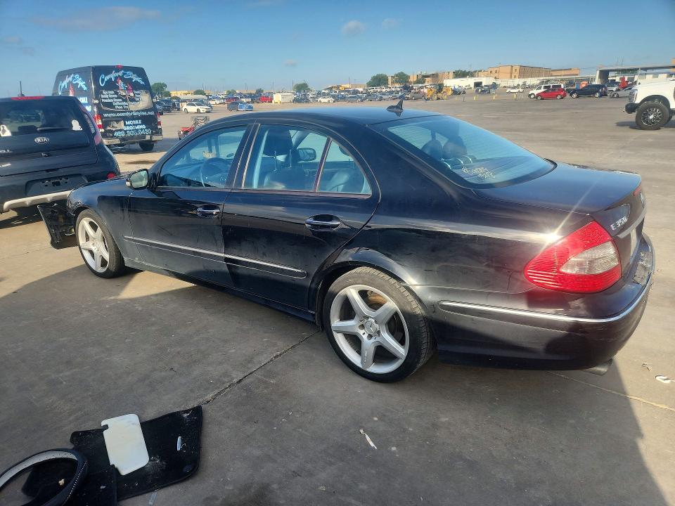 2009 Mercedes-benz E-class VIN WDBUF56X59B417888 COPART salvage auction — FRONT END, TX - SALVAGE VEHICLE TITLE (P), sold $450 on 2026-07-09 (photo 2)