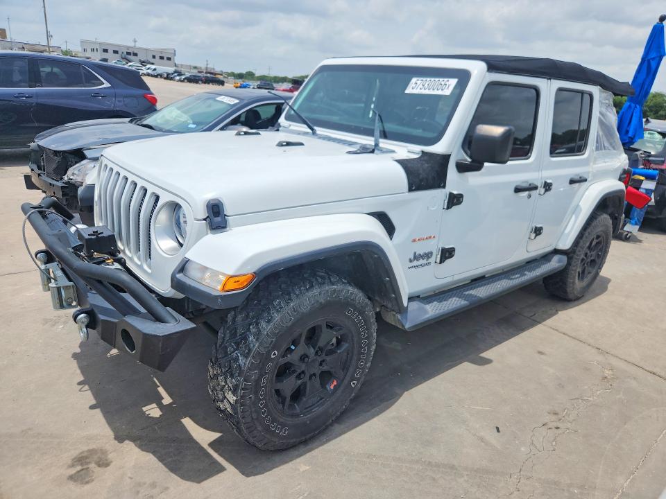 2020 Jeep Wrangler / VIN 1C4HJXENXLW148851 — COPART salvage auction photo