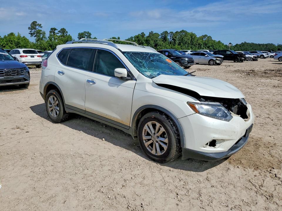 2015 Nissan Rogue VIN KNMAT2MT6FP540027 COPART salvage auction — FRONT END, Tx - Salvage Vehicle Title, sold $700 on 2026-07-31 (photo 4)