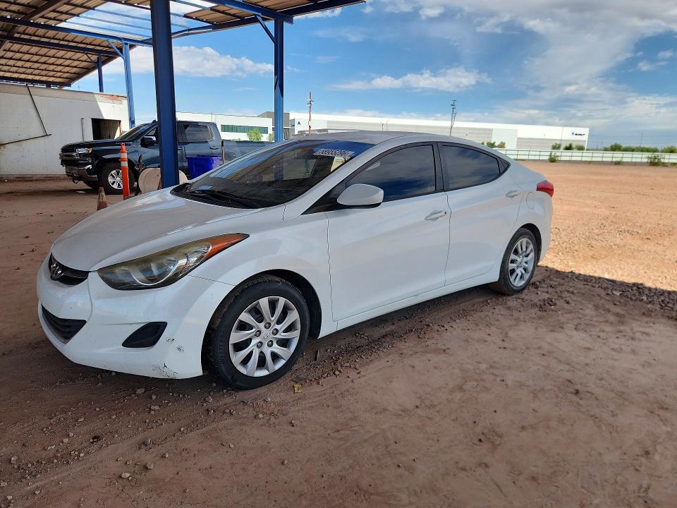 2012 Hyundai Elantra VIN 5NPDH4AE1CH150959 COPART salvage auction — VANDALISM, AZ - CERT OF TITLE - SALVAGE, sold $1,100 on 2026-07-02 (photo 1)