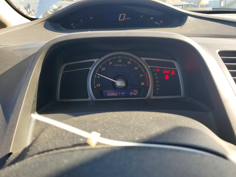 2011 Honda Civic VIN 19XFA1F55BE041654 COPART salvage auction — REAR END, Ca - Salvage Certificate, sold $775 on 2026-07-10 (photo 9)