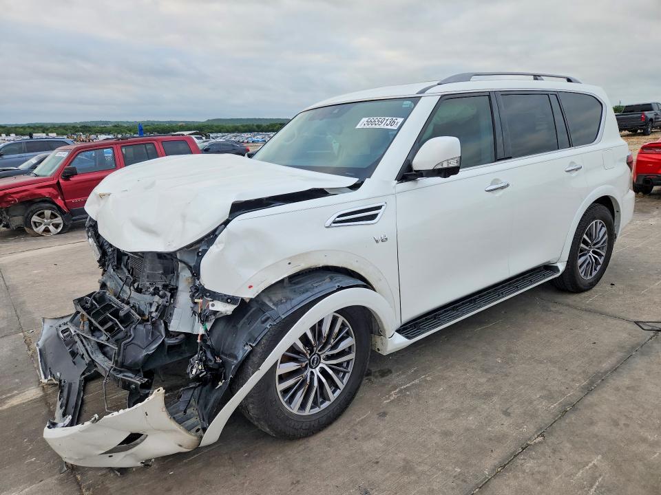 2022 Nissan VIN JN8AY2BC6N9160147 COPART salvage auction — FRONT END, Tx - Salvage Vehicle Title, sold $6,700 on 2026-07-23 (photo 1)