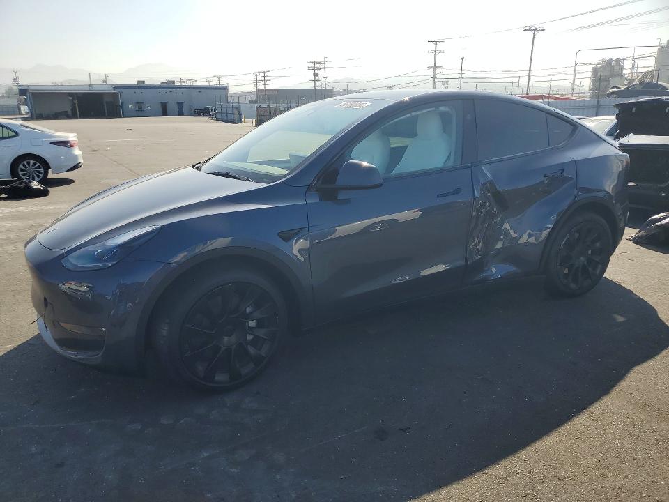 2023 Tesla Model y VIN 7SAYGDEE8PA183363 COPART salvage auction — SIDE, Ca - Salvage Certificate, sold $14,600 on 2026-07-20 (photo 1)
