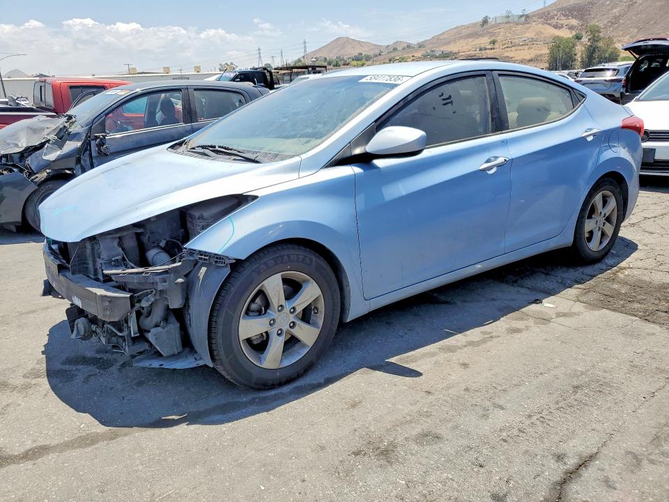 2013 Hyundai VIN KMHDH4AE1DU726648 COPART salvage auction — FRONT END, CA - SALVAGE CERTIFICATE, sold $900 on 2026-07-02 (photo 1)