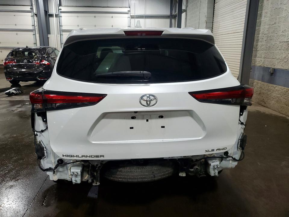2022 Toyota Highlander VIN 5TDGZRBH0NS179138 COPART salvage auction — FRONT END, Mn - Cert Of Title-Salvage, sold $6,100 on 2026-07-28 (photo 6)