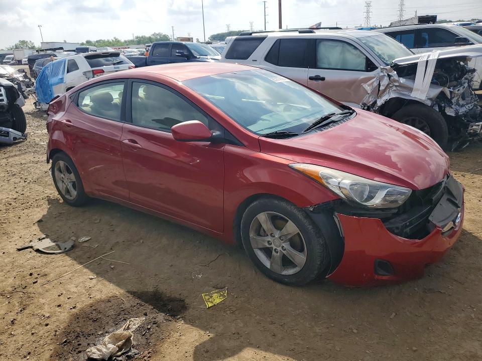 2011 Hyundai Elantra VIN KMHDH4AE6BU132652 COPART salvage auction — REAR END, Oh - Cert Of Title-Salvage, sold $300 on 2026-07-28 (photo 4)