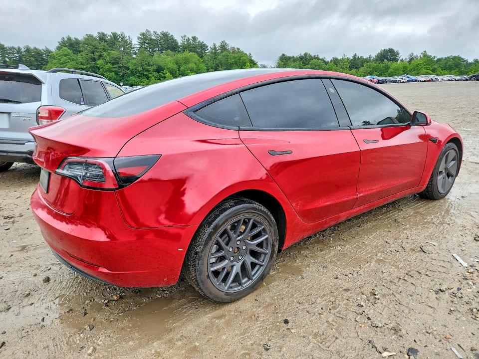 2023 Tesla Model 3 VIN 5YJ3E1EA3PF431725 COPART salvage auction — REAR END, Ma - Cert Of Title-Salvage, sold $5,700 on 2026-07-09 (photo 3)