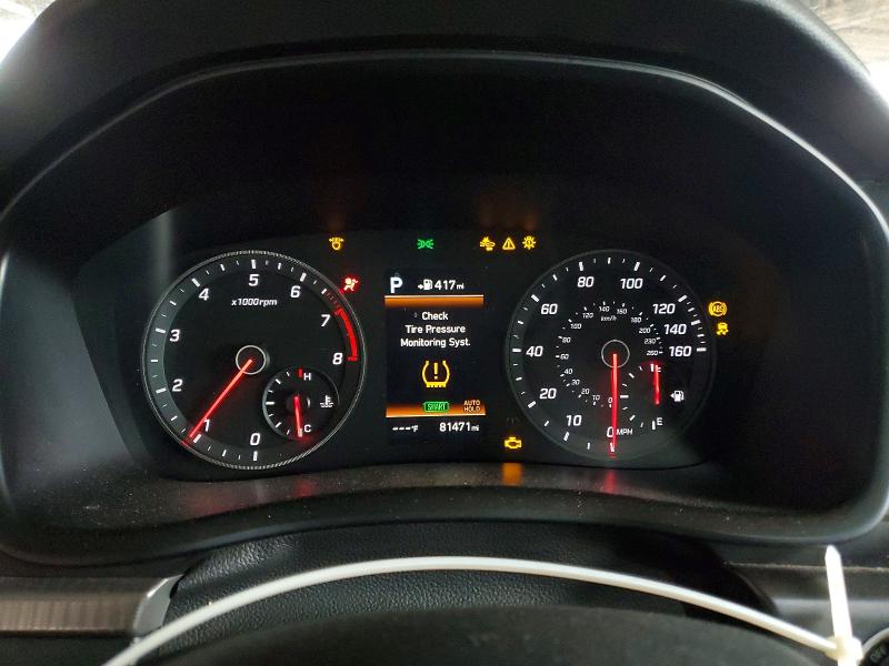 2019 Hyundai Sonata VIN 5NPE34AB0KH805474 COPART salvage auction — FRONT END, Ca - Salvage Certificate, sold $2,050 on 2026-07-02 (photo 9)