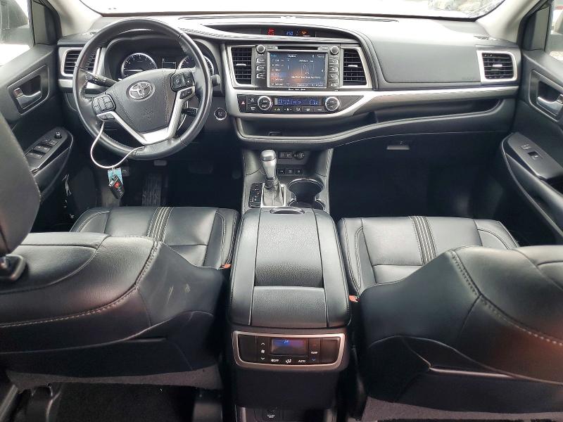 2017 Toyota Highlander VIN 5TDJZRFH3HS478983 COPART salvage auction — HAIL, Mo - Salvage Certificate Of Title, sold $13,400 on 2026-07-27 (photo 8)