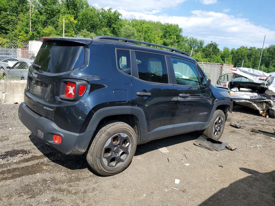 2017 Jeep Renegade VIN ZACCJBAB1HPG29908 COPART salvage auction — FRONT END, MD - CERT OF SALVAGE > 75% DAMAGE, sold $500 on 2026-07-30 (photo 3)