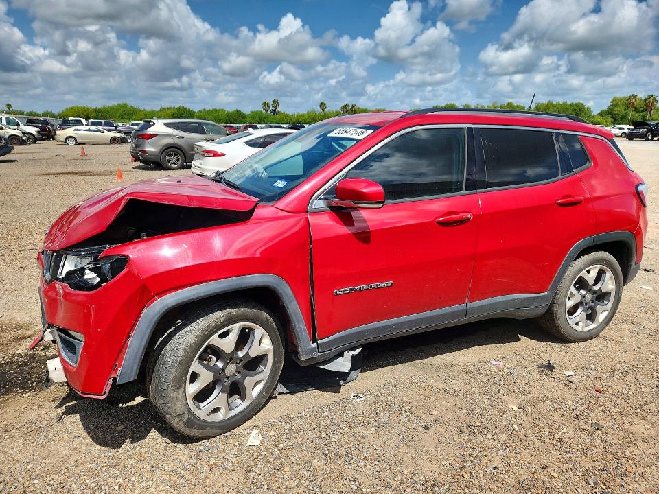 2018 Jeep VIN 3C4NJCCB6JT357883 COPART salvage auction — FRONT END, Tx - Salvage Vehicle Title, sold $200 on 2026-07-22 (photo 1)