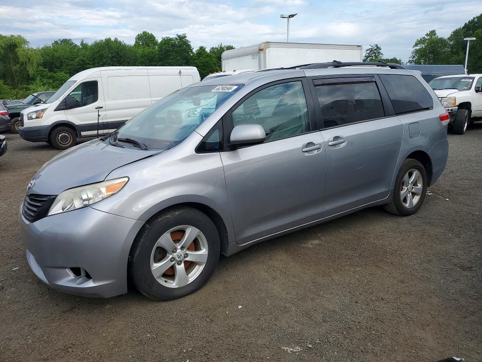 2013 Toyota Sienna VIN 5TDJK3DC7DS055259 COPART salvage auction — FRONT END, MA - CERTIFICATE OF TITLE, sold $3,700 on 2026-07-27 (photo 1)