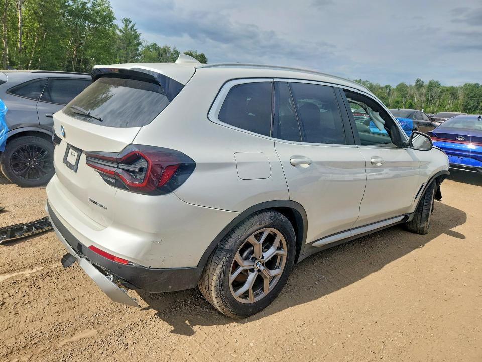 2023 BMW X3 VIN 5UX53DP09P9R93917 COPART salvage auction — FRONT END, On - Permit No Brand - Unfit, sold $17,100 on 2026-07-28 (photo 3)
