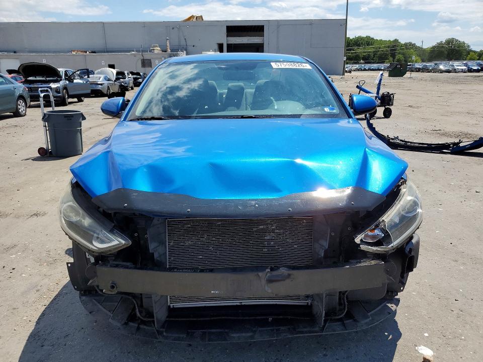 2017 Hyundai Elantra VIN KMHD74LF6HU384290 COPART salvage auction — FRONT END, Va - Cert Of Title - Salvage, sold $2,000 on 2026-07-29 (photo 5)