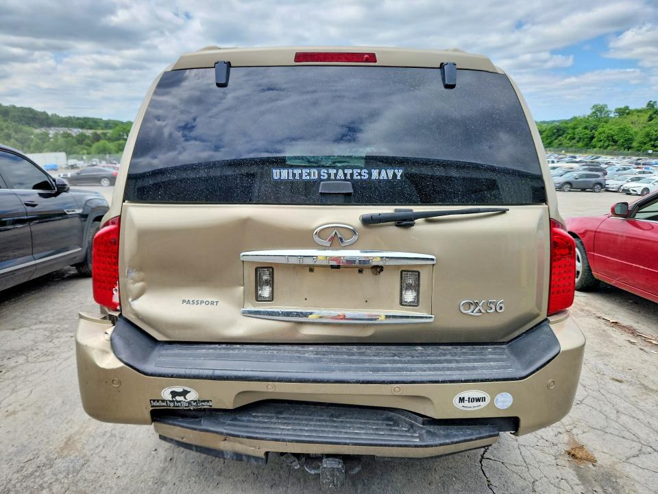 2006 Infiniti Qx56 VIN 5N3AA08C46N803392 COPART salvage auction — REAR END, Pa - Certificate Of Salvage, sold $2,000 on 2026-07-02 (photo 6)