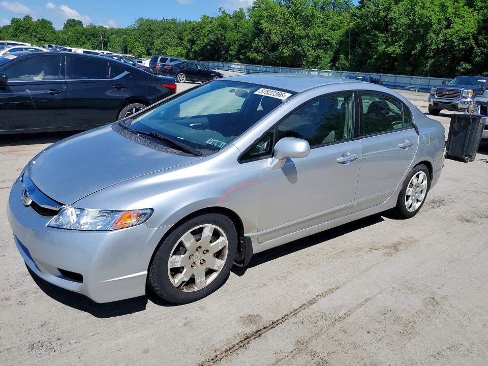 2011 Honda Civic VIN 2HGFA1F53BH521794 COPART salvage auction — FRONT END, Pa - Certificate Of Salvage, sold $1,100 on 2026-07-02 (photo 1)