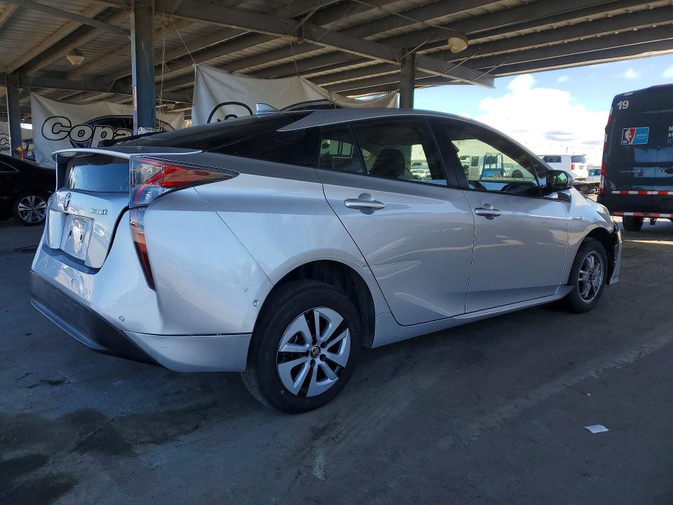 2018 Toyota Prius VIN JTDKBRFUXJ3599748 COPART salvage auction — REAR END, Ca - Salvage Certificate, sold $3,350 on 2026-07-02 (photo 3)