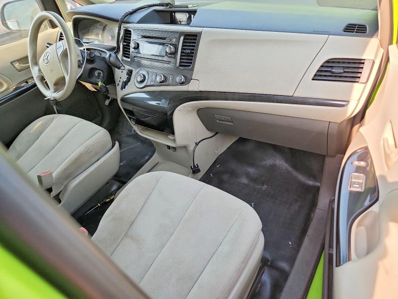 2014 Toyota Sienna VIN 5TDZK3DC1ES480352 COPART salvage auction — FRONT END, Ny - Certificate Of Title, sold $3,350 on 2026-07-06 (photo 8)