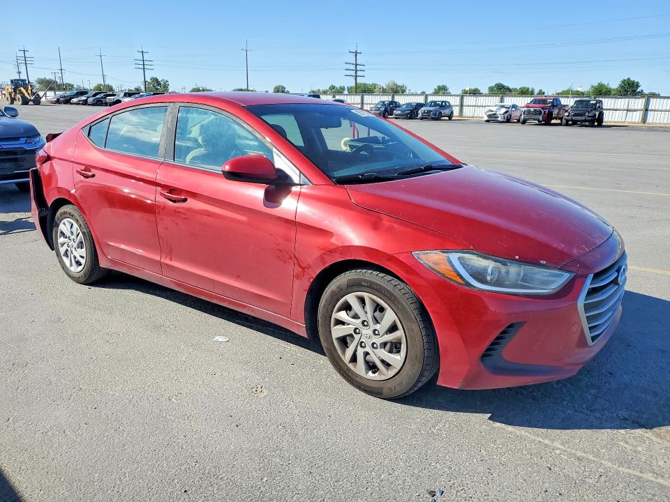 2017 Hyundai Elantra VIN KMHD74LF2HU390362 COPART salvage auction — REAR END, Id - Salvage Certificate Of Title, sold $1,600 on 2026-07-23 (photo 4)