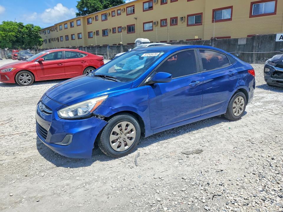 2017 Hyundai Accent VIN KMHCT4AE5HU249903 COPART salvage auction — MECHANICAL, Fl - Certificate Of Title, sold $475 on 2026-07-17 (photo 1)