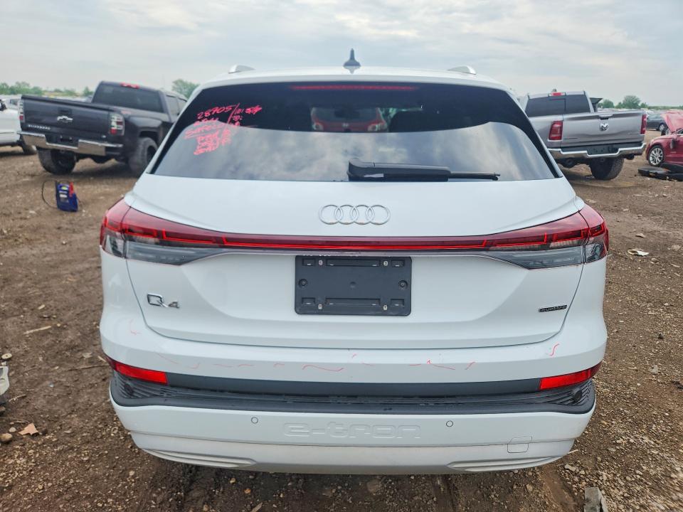 2022 Audi Q4 e-tron VIN WA1H2BFZ5NP030408 COPART salvage auction — FRONT END, Or - Salvage Title Certificate, sold $12,900 on 2026-09-01 (photo 6)
