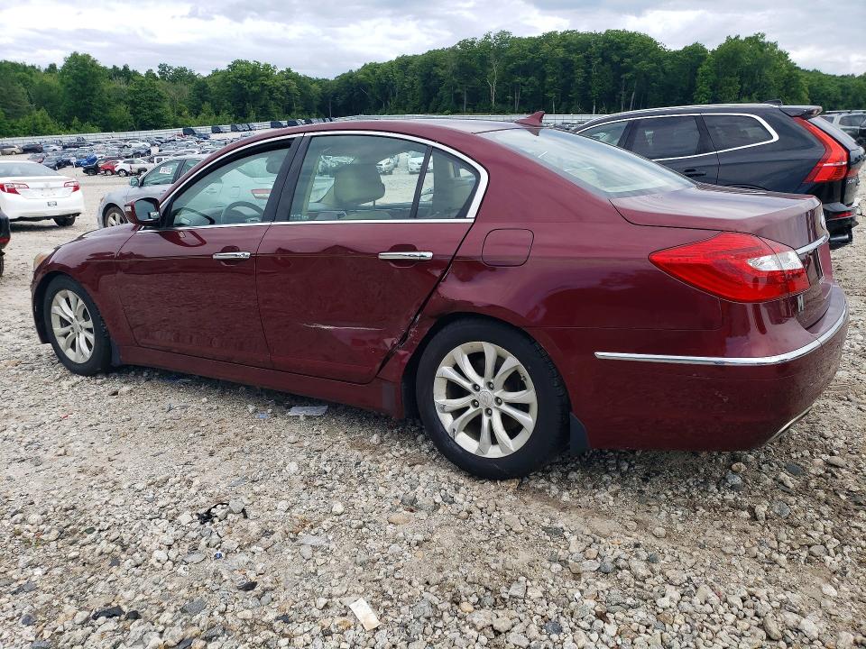 2012 Hyundai Genesis VIN KMHGC4DD7CU193153 COPART salvage auction — SIDE, MA - CERT OF TITLE-RECONSTRCTD COLL, sold $675 on 2026-07-15 (photo 2)