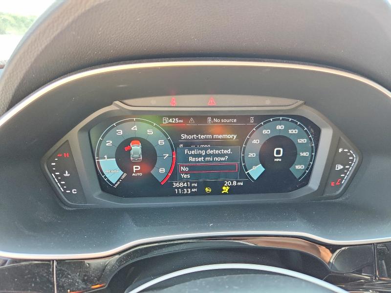 2022 Audi Q3 VIN WA1EECF31N1124123 COPART salvage auction — REAR END, GA - CERT OF TITLE-SALVAGE, sold $3,500 on 2026-07-28 (photo 9)