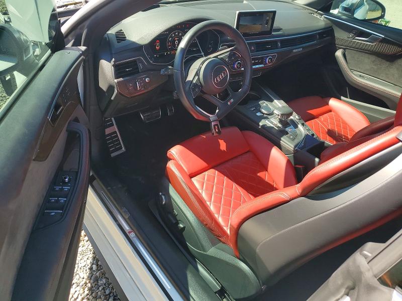 2018 Audi Rs5 VIN WAU24GF54JN021301 COPART salvage auction — FRONT END, Ca - Salvage Certificate, sold $6,600 on 2026-07-23 (photo 8)