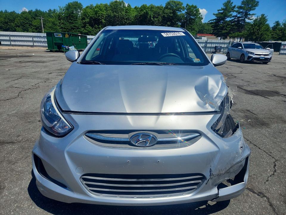 2016 Hyundai Accent VIN KMHCT4AEXGU089273 COPART salvage auction — FRONT END, Sc - Cert Of Title-Salvage, sold $475 on 2026-07-21 (photo 5)