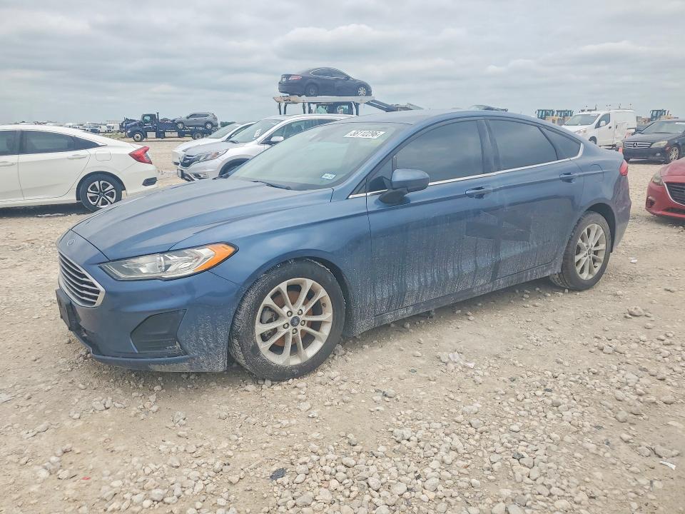 2019 Ford Fusion VIN 3FA6P0HD7KR149026 COPART salvage auction — FRONT END, Tx - Salvage Vehicle Title, sold $1,300 on 2026-07-02 (photo 1)