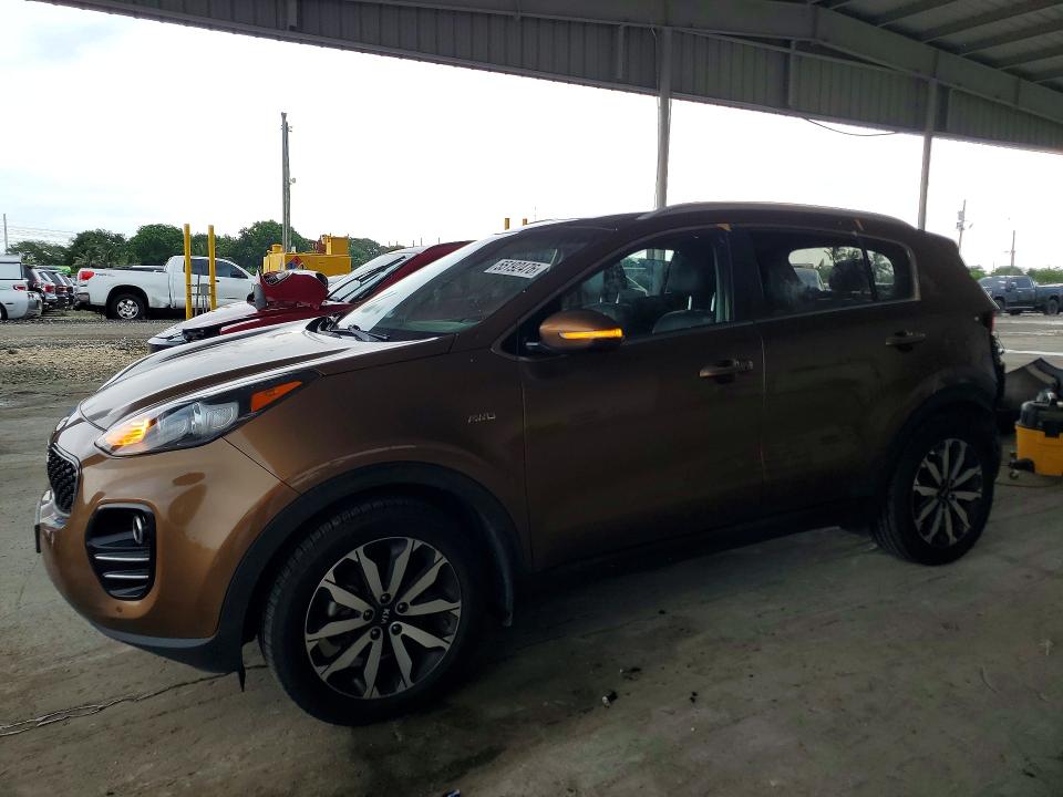 2017 Kia Sportage VIN KNDPNCAC4H7106416 COPART salvage auction — REAR END, Nc - Salvage Cert-Rebuilt, sold $2,750 on 2026-07-15 (photo 1)
