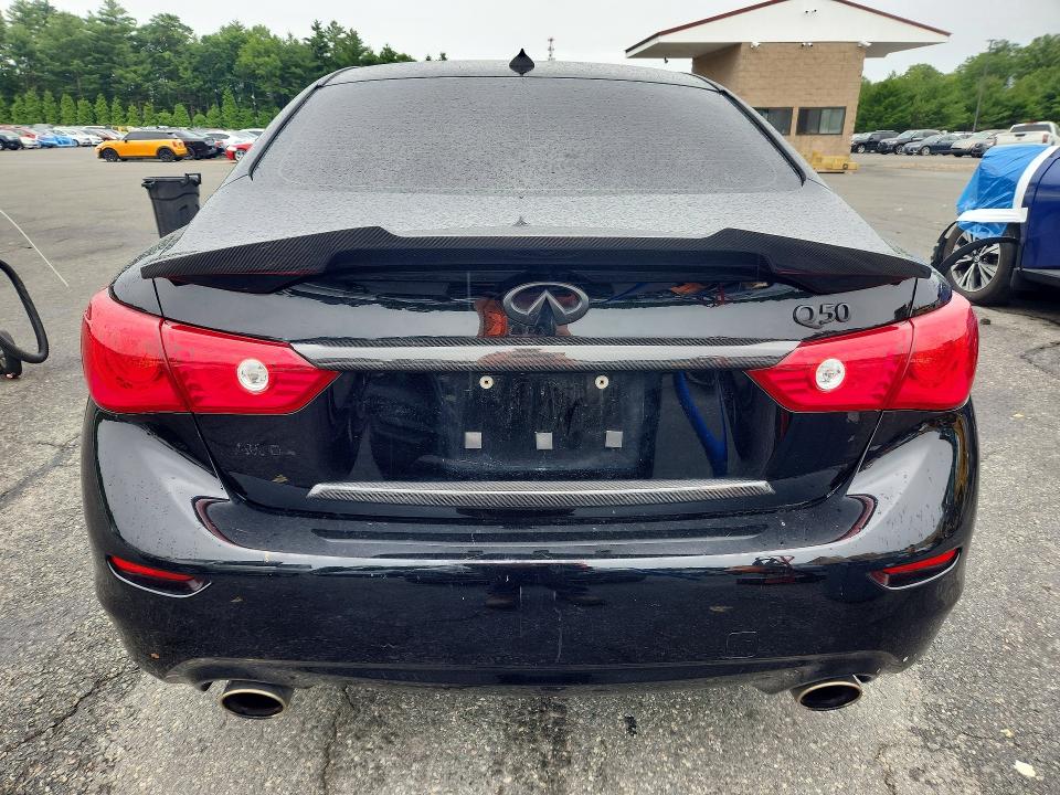 2015 Infiniti VIN JN1BV7AR2FM420590 COPART salvage auction — REAR END, Ri - Salvage Certificate Of Title, sold $350 on 2026-07-21 (photo 6)