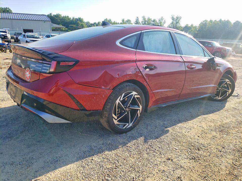 2025 Hyundai Sonata VIN KMHL14JA4SA431376 COPART salvage auction — ROLLOVER, Va - Cert Of Title - Salvage, sold $100 on 2026-07-24 (photo 3)
