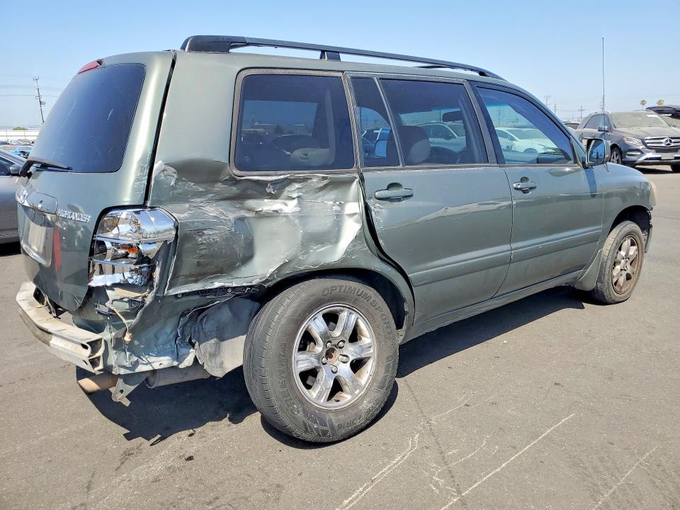 2004 Toyota Highlander VIN JTEDP21A240025046 COPART salvage auction — REAR END, Ca - Salvage Certificate, sold $875 on 2026-07-13 (photo 3)