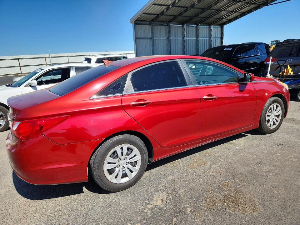 2013 Hyundai Sonata VIN 5NPEB4ACXDH563078 COPART salvage auction — VANDALISM, CA - SALVAGE CERTIFICATE, sold $975 on 2026-07-16 (photo 3)