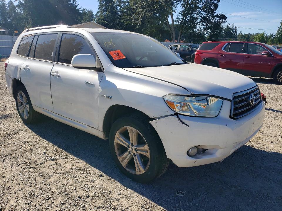 2010 Toyota Highlander VIN 5TDEK3EH5AS002485 COPART salvage auction — FRONT END, Wa - Veh Cert Of Ownership-Salvage, sold $1,350 on 2026-07-19 (photo 4)