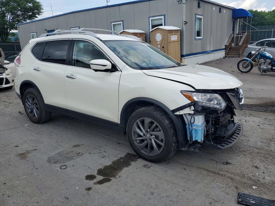 2016 Nissan Rogue VIN JN8AT2MV4GW131179 COPART salvage auction — FRONT END, Pa - Certificate Of Salvage, sold $2,200 on 2026-07-24 (photo 4)