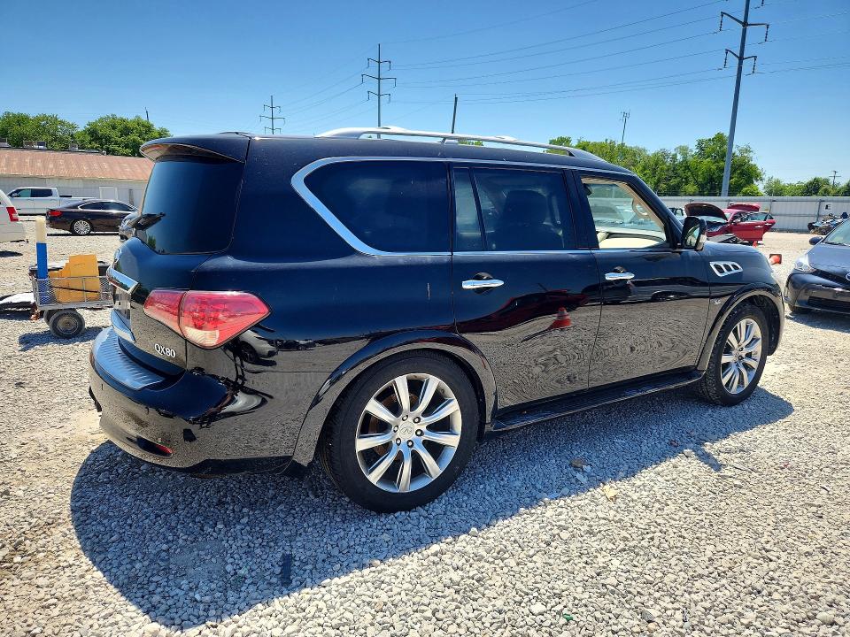2014 Infiniti Qx80 VIN JN8AZ2NE1E9066235 COPART salvage auction — FRONT END, Oh - Certificate Of Title, sold $2,950 on 2026-07-31 (photo 3)