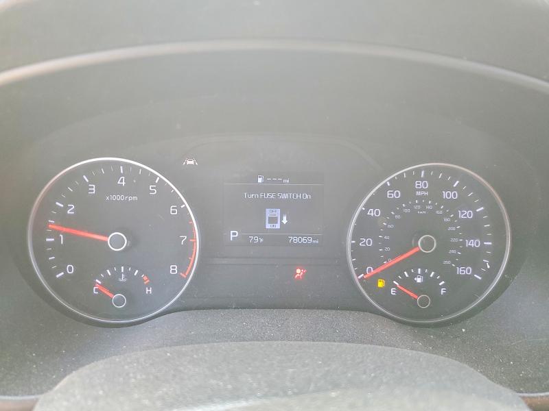2020 Kia Sportage VIN KNDPM3AC2L7696398 COPART salvage auction — STRIPPED, Ca - Salvage Certificate, sold $3,250 on 2026-07-16 (photo 9)