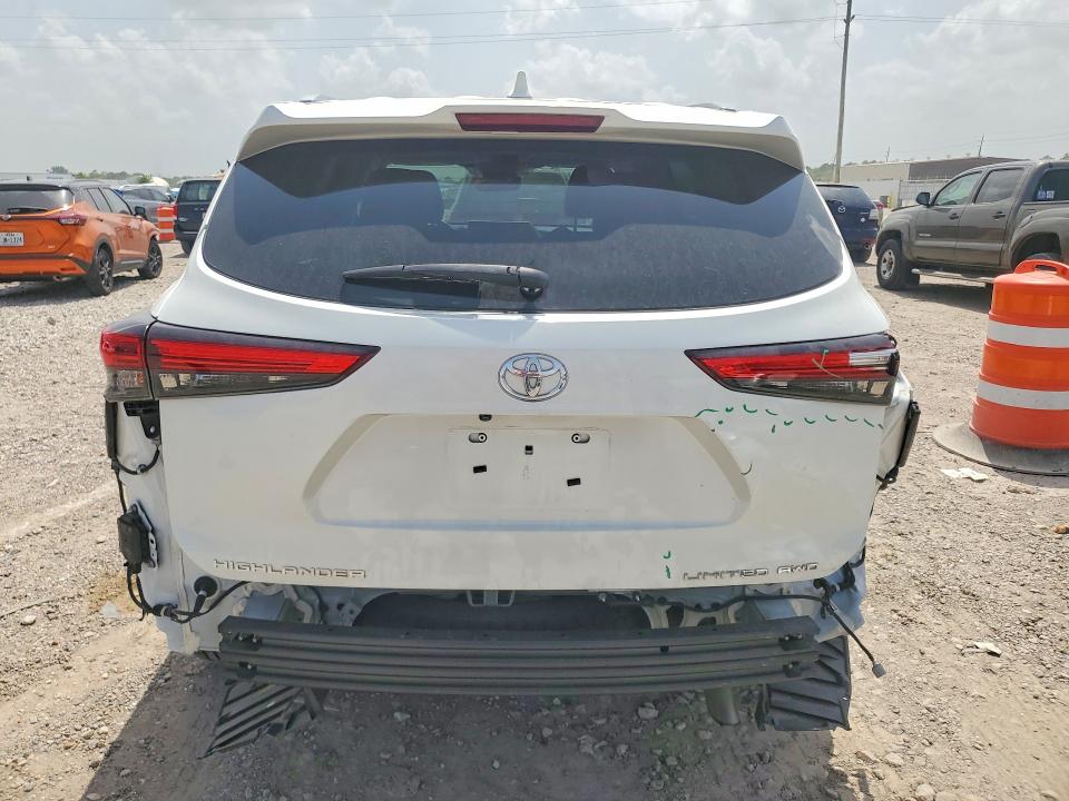 2020 Toyota Highlander VIN 5TDDZRBH1LS013811 COPART salvage auction — REAR END, Tx - Salvage Vehicle Title, sold $13,300 on 2026-07-23 (photo 6)