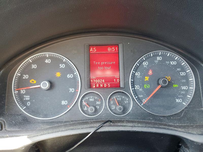 2009 Volkswagen Eos VIN WVWBA71F89V009837 COPART salvage auction — FRONT END, Ca - Cert Of Title-Salvaged, sold $525 on 2026-07-21 (photo 9)