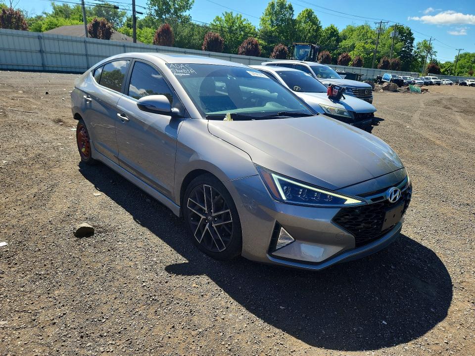 2020 Hyundai Elantra VIN KMHD04LB2LU019065 COPART salvage auction — REAR END, Ct - Cert Of Title-Salvage, sold $5,350 on 2026-07-28 (photo 4)