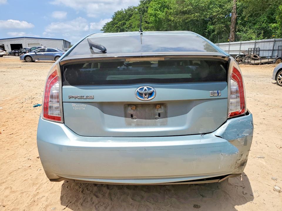 2014 Toyota Prius VIN JTDKN3DU5E1841984 COPART salvage auction — REAR END, Ga - Cert Of Title-Salvage, sold $1,400 on 2026-07-10 (photo 6)
