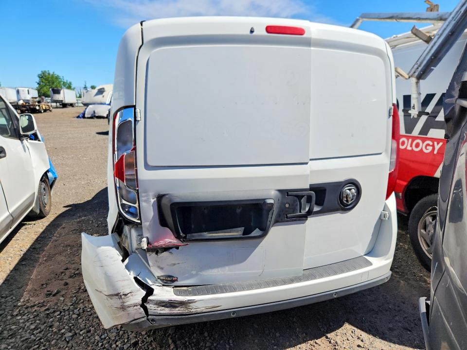 2022 Ram Promaster city VIN ZFBHRFAB5N6W31121 COPART salvage auction — REAR END, Tx - Salvage Vehicle Title, sold $5,100 on 2026-07-08 (photo 6)