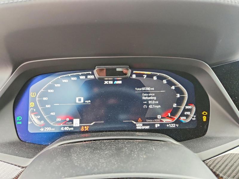 2021 BMW X5 VIN 5YMJU0C00M9G71264 COPART salvage auction — FRONT END, Wi - Cert Of Title-Claim Paid, sold $22,000 on 2026-07-20 (photo 9)