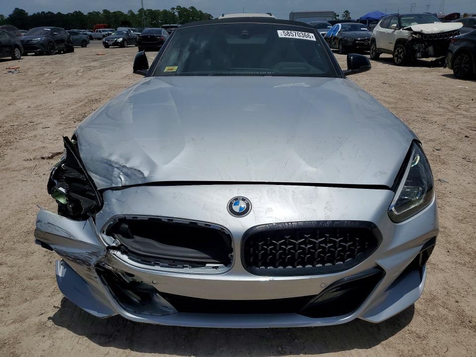 2021 BMW Z4 VIN WBAHF9C06MWX22560 COPART salvage auction — FRONT END, Md - Cert Of Salvage < 75% Damage, sold $17,400 on 2026-07-10 (photo 5)