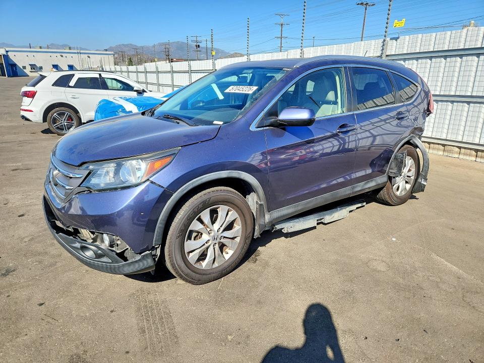 2012 Honda Cr-v VIN JHLRM3H74CC002631 COPART salvage auction — REAR END, Ca - Salvage Certificate, sold $3,100 on 2026-07-08 (photo 1)