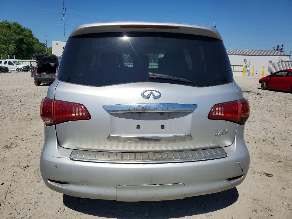 2012 Infiniti Qx56 VIN JN8AZ2NCXC9315563 COPART salvage auction — FRONT END, Oh - Certificate Of Title, sold $1,300 on 2026-07-10 (photo 6)