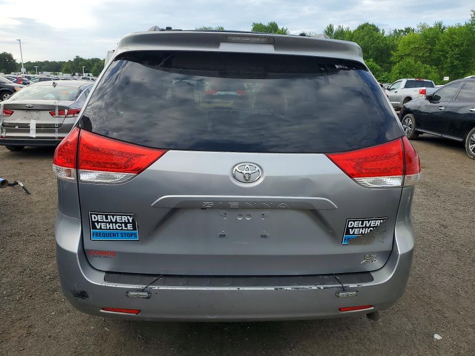 2013 Toyota Sienna VIN 5TDJK3DC7DS055259 COPART salvage auction — FRONT END, MA - CERTIFICATE OF TITLE, sold $3,700 on 2026-07-27 (photo 6)